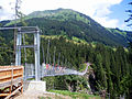 Suspension bridge Holzgau, Austria