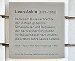 Leon Askin - Gedenktafel