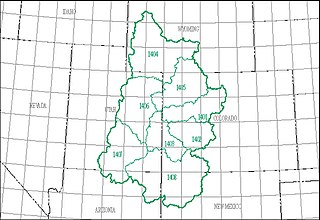 Upper Colorado water resource region Major geographic area