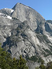 Half Dome rises more than 4,737 ft (1,444 m) above the valley floor. Half Dome 08402.JPG