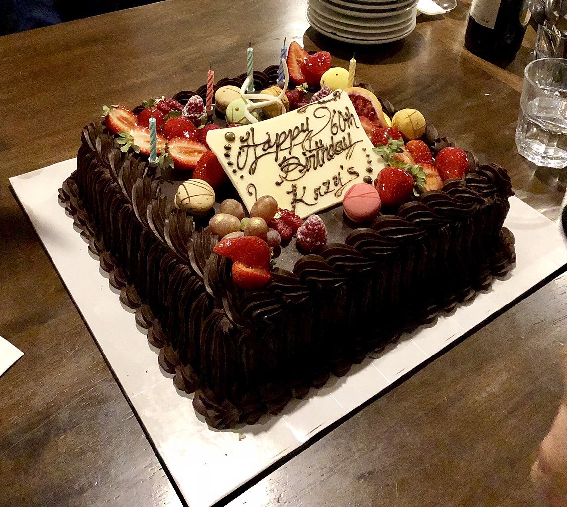File:Happy 60th Birthday Krzyś chocolate cake 01.jpg - Wikimedia ...
