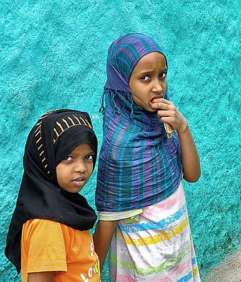 Harari girls in Ethiopia.