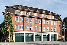 Hauptfeuerwache Berliner Tor (Hamburg-St. Georg).Fassade Westphalensweg.1.29205.ajb