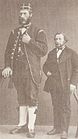 Den norske attraksjonen Henrik Brustad (1844-1899) på 226 cm var kjempe og sterk mann på framvisninger i Europa og P.T. Barnums sirkus i USA