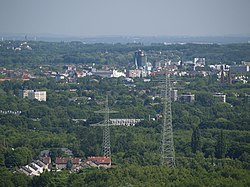 Vista para o centro de Herne