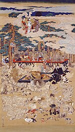 Kawanabe Kyōsai (Matsuura Takeshirō yodgorlik muzeyi) tomonidan yaratilgan Hokkai Djjin juka gosui zu .jpg