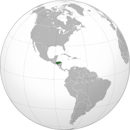 Localização República das Honduras