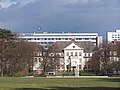 Hospital in Berlin-Köpenick with the old building in of the newer wing.