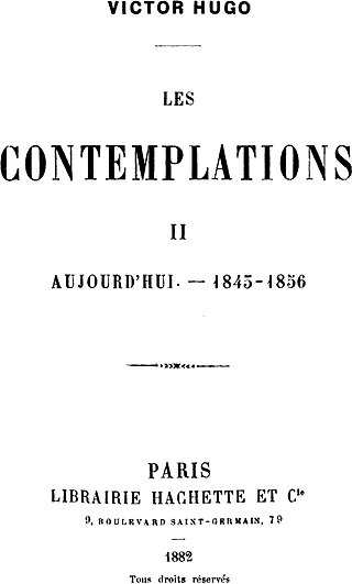 <i>Les Contemplations</i> Collection of poetry by Victor Hugo