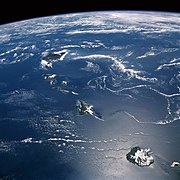 Kepulauan Hawaii dicitrakan dari orbit.
