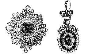 Image of the Irish Crown Jewels, as published by the Royal Irish Constabulary and the Dublin Metropolitan Police twice a week after the theft of the i