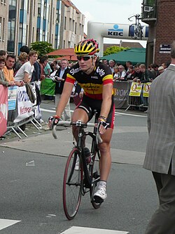 Jürgen Roelandts Belgian mestarin paidassa 2008.