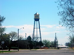 The water tower in Jayton.