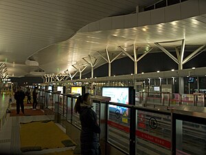 Jiugong station platform.jpg