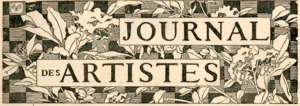 Vignette pour Journal des artistes