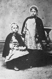 Julia and Adelaide German, the youngest of the German sisters Julia and Adelaide German.png