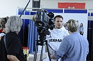 Deutsch: Bild aufgenommen in Hannover während der Einkleidung der deutschen Olympiamannschaft 2016. Kai Häfner.