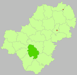 District de Duminičskij - Carte