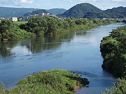 Shimizu Kasabasında Kano Nehri