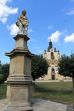 St. Anna-Column in front of St. Anna-Church in Mnichovo Hradiště