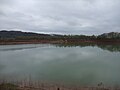 Gravel pit and the Kenner Ley in the background