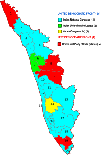 Kerala Constituency wise Loksabha Results 2009.svg