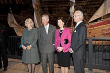 Charles and Camilla with the King and Queen of Sweden during the Diamond Jubilee tour of Scandinavia. King and Queen of Sweden at the Vasa Museum in 2012 Fo179264 05DIG.jpg