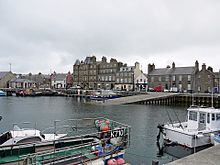 Kirkwall vu du port de pêche.