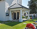 * Nomination Porch of the parish church Saint James the Greater, 15th borough "Hörtendorf", DKlagenfurt, Carinthia, Austria -- Johann Jaritz 02:54, 11 September 2021 (UTC) * Promotion  Support Good quality. --Knopik-som 03:01, 11 September 2021 (UTC)