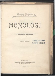 Klemens Junosza - Monologi. Serya druga.djvu