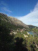 Bergflanke des Pantokrator, Insel Korfu, Griechenland