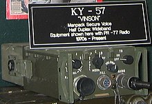 KY-57 voice encryptor. Note fill port in center. Ky-57.jpg