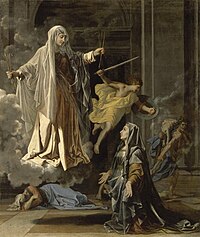 La Vision de sainte Françoise Romaine - 1657-1658 - Nicolas Poussin - Louvre - RF 1999 1.jpg