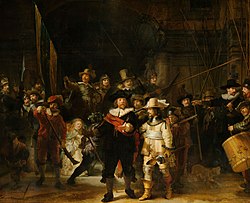 Rembrandt The Night Watch (1642) La ronda de noche, por Rembrandt van Rijn.jpg
