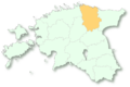 Location map of Lääne-Viru maakond