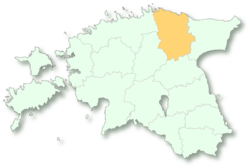 Location of Lääne-Viru County