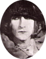 Rrose Sélavy (Marcel Duchamp). Photograph by Man Ray, 1921.