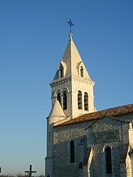 The church tower in Lacaussade