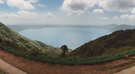 Laguna de Apoyo is a lake formed in an extinct volcano