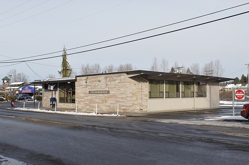 File:Lake Stevens, WA - post office on a snowy day.jpg