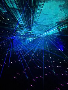 Colourful laser sky and starlight lasers