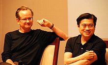 Lessig with fellow Creative Commons board member Joi Ito Lawrence lessig, joi ito.jpg