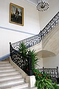 Lectoure, escalier de l'hôtel de ville