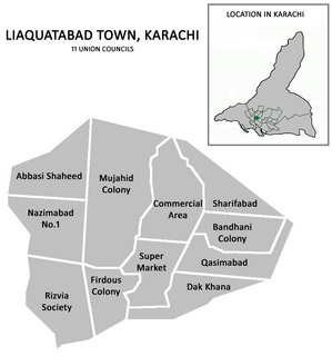 Liaquatabad Town Municipality in Sindh, Pakistan