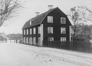 Liljeholmens tekniska fabrik omkring 1900.
