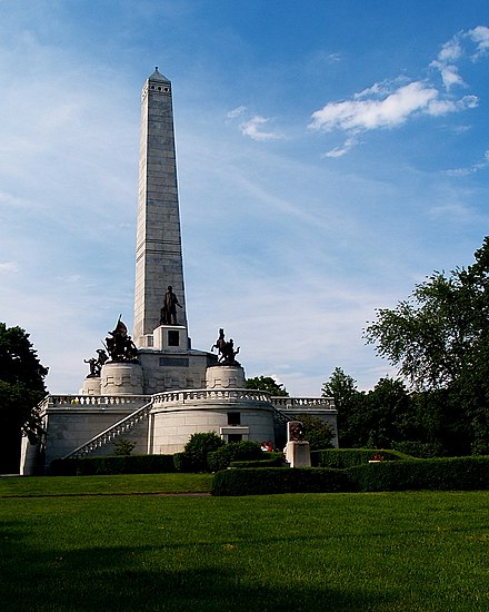 Abraham Lincoln's tomb in Springfield, Illinois