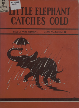 Cover of Little Elephant Catches Cold by Heluiz Washburne and Jean McConnell
