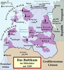 Location of Livonijas Konfederācija