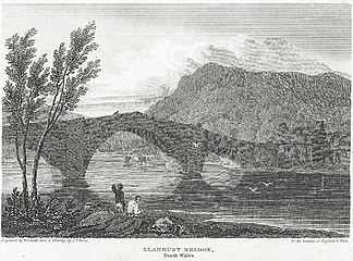 Pont Llanrwst, gogledd Cymru