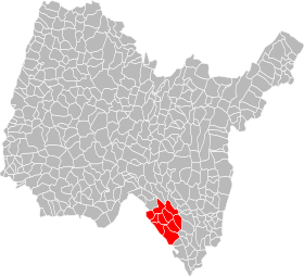 Localização da comunidade de municípios Rhône Chartreuse de Portes